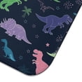 thumbnail image 5 of Neon Outline Dinosaurs Vibrant Dish Drying Mat for Kitchen 1 Pack, Ultra Absorbent Microfiber Dishes Drainer Mats,16"x18", 5 of 6