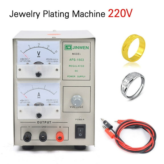 3A Platinum Silver Gold Plating Machine Jewelery Tools Electroplating Rectifier