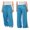 Blue, variant on Baby Sweetie Women Casual Baggy Pants Drawstring Waist Wide Leg Striped Pants Multiple Pockets Trousers