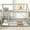 Grey Rubber Wood Twin, variant on LHSHID Twin Size House Floor Wooden Bed with Roof Frame,Safety Guardrails,White