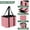 Red and White Checkered Pattern, variant on Collapsible Car Trunk Organizer with Handles 600D Oxford for Car Kitchen and Home Storage, Dark Blue and White 13× 10.2×10.8inch