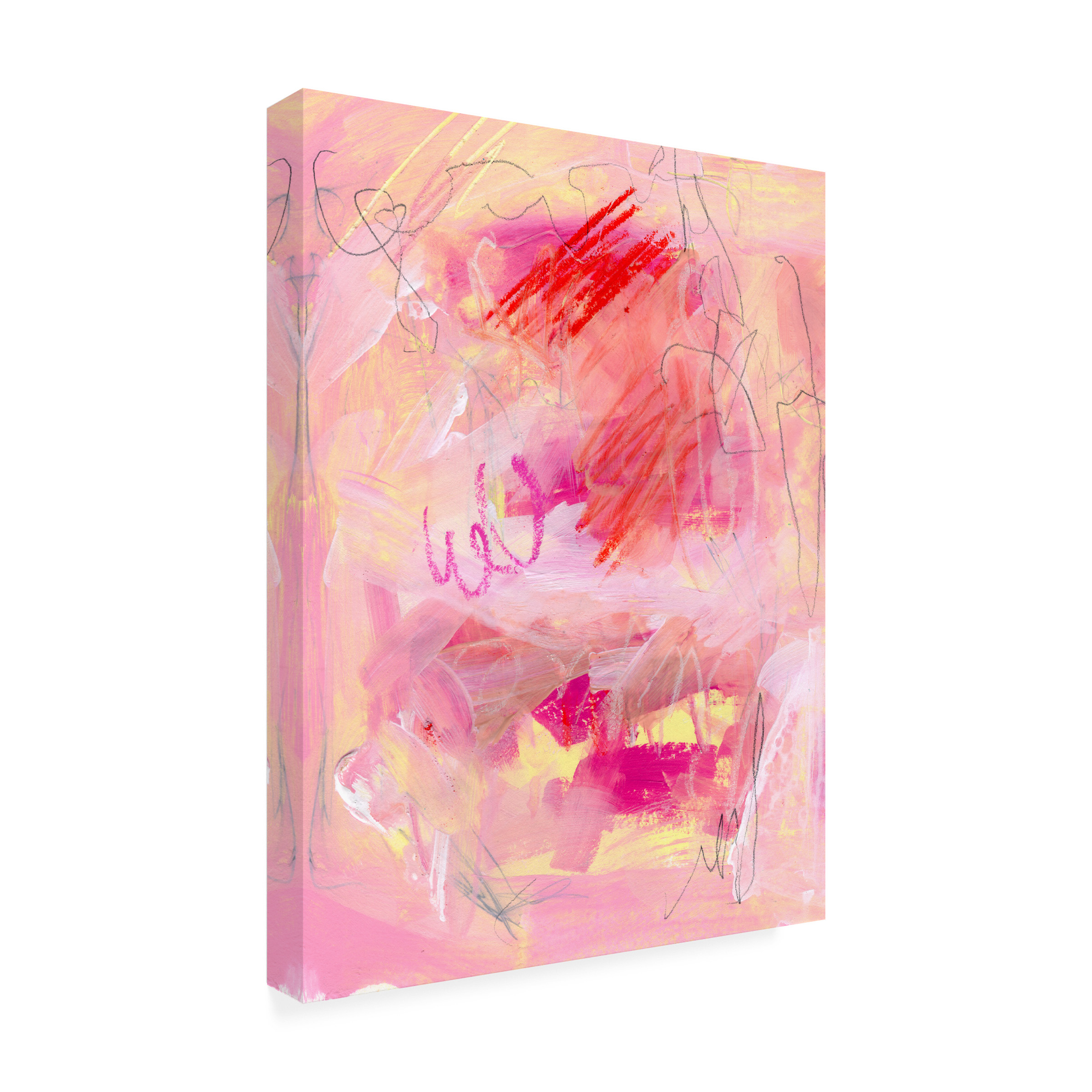 Jennifer Paxton Parker 'Chroma Pink I' Canvas Art