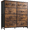 Brown, variant on 10 Drawer Dresser for Bedroom, Fabric Storage Tower with Wood Top, Large Capacity 39.4" Tall Chest of Drawers for Living Room Hallway Home Office