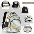 thumbnail image 4 of ALAZA Marble Green School Backpack Elementary Bag Bookbag Travel Rucksack, 4 of 6