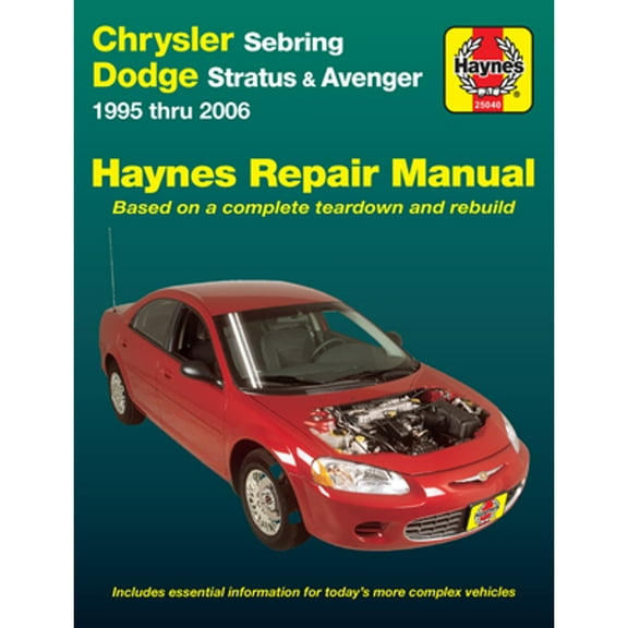Pre-Owned Chrysler Sebring, Dodge Stratus & Avenger 1995 Thru 2006 Haynes Repair Manual (Paperback) by Ken Freund