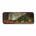 thumbnail image 1 of Christmas Computer Mouse Pad, Vintage Ambiance Big Old Fashioned Window Xmas Tree Various Presents, Rectangle Non-Slip Rubber Mousepad Large, 31" x 12" Gaming Size, Brown Red Green, by Ambesonne, 1 of 2