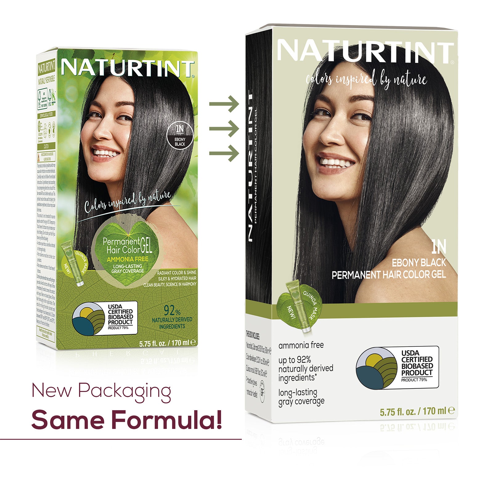Naturtint Permanent Hair Color 1N Ebony Black - image 2 of 7
