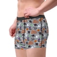 thumbnail image 2 of Yiaed Happy Halloween Print Men's Soft Cotton Boxer Shorts Breathable Boxers Underwear Moisture-Wicking Underwear Stretch Boxer Briefs for Man-Large, 2 of 5