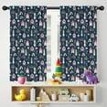 thumbnail image 5 of Blackout Kids Curtains,Dark Blue Little Princess Pattern Childrens Insulated Curtains Set Of 2,Bedroom Essentials,Toddler Room Decor 42"x54", 5 of 5