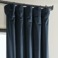 thumbnail image 6 of Half Price Drapes Eternal Blue Heritage Plush Velvet Room Darkening Curtains (1 Panel), 50W X 108L, 6 of 12