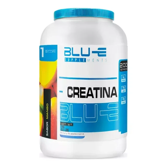 Creatina Monohidratada Blu-e 1 Kg Sabor Mango