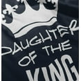 thumbnail image 3 of Daughter of the King Daddy Girl Tiara Youth T Shirt Tee Girls Infant Toddler Brisco Brands 12M, 3 of 4