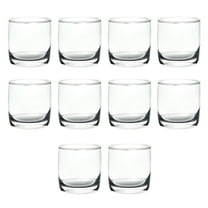 Heavy Base Old Fashioned Whiskey Glasses 10 oz. Set of 10, Bulk Pack - Perfect for Scotch, Bourbon, Cocktails - Clear