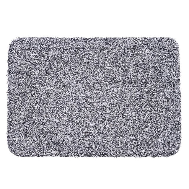 Como se ve en la televisión, la alfombrilla de la puerta trasera limpia súper absorbente de agua que elimina el barro sucio (alfombrilla individual) - gris Clean Step 06818