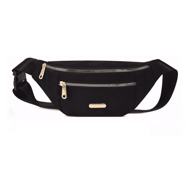 Riñonera Multiusos Impermeable De Gran Capacidad Para Mujer negro