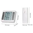 thumbnail image 1 of Indoor Outdoor Wireless Digital Freezer Alarm Thermometer Fridge Home 1-2 Sensor, 1 of 8