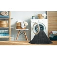 thumbnail image 2 of Ahgly Company Machine Washable Indoor Square Contemporary Mist Blue Area Rugs, 5' Square, 2 of 7