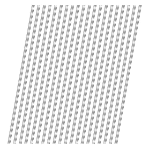 Uxcell 20-Pack 304 Stainless Steel Solid Round Rod, 2x100mm Metal Solid Shaft Rods for DIY Craft[0.08x3.93IN]