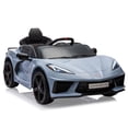 thumbnail image 1 of GloryStar 12V Kids Ride on Car, Licensed Corvette Battery Powered for Toddlers, Remote Controlled, Visual Dashboard, Features LED Lights and Music for Fun Play, 1 of 7