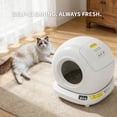 thumbnail image 3 of 78L Self-Cleaning Cat Litter Box, Fully Enclosed, Extra-Large Capacity, App Control, Smart Pet Toilet Tray, 3 of 7