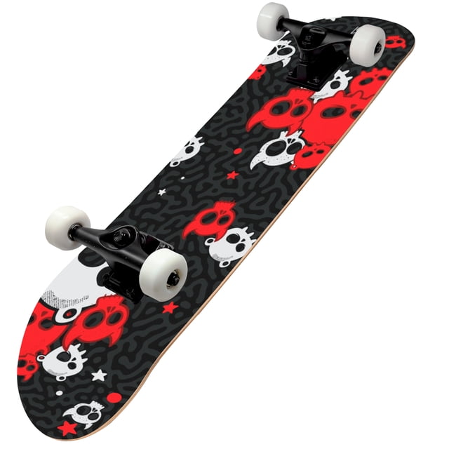 Patineta Profesional de Madera Skateboard Modelo Musa Calavera