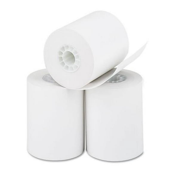 Iconex 90780076 2,25 Po x 85 Pi Rouleaux de Papier Thermique Caisse Enregistreuse & Calculatrice Roll&44; Blanc - 3 par Pack