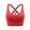 Red, variant on Darzheoy Sports Bras for Women Yoga Sports Bras Solid Sleeveless Cold Shoulder Casual Tanks Blouse Tops Intimates 90B/90C/90D/95A/95B/95C