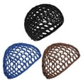 thumbnail image 2 of Dalrosia 3PCS Mesh Hair Net Wrap For Sleep Sleeping Wraps Elastic Band Wig Hairnets Bonnet Caps Snoods Sew In Weave Protector Weaving Press Head Hats Crochet Cover Women Bathing Accessories, 2 of 6