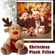 thumbnail image 2 of Peluche de ciervo para bebé de Navidad con astas y bufanda roja, 2 of 3