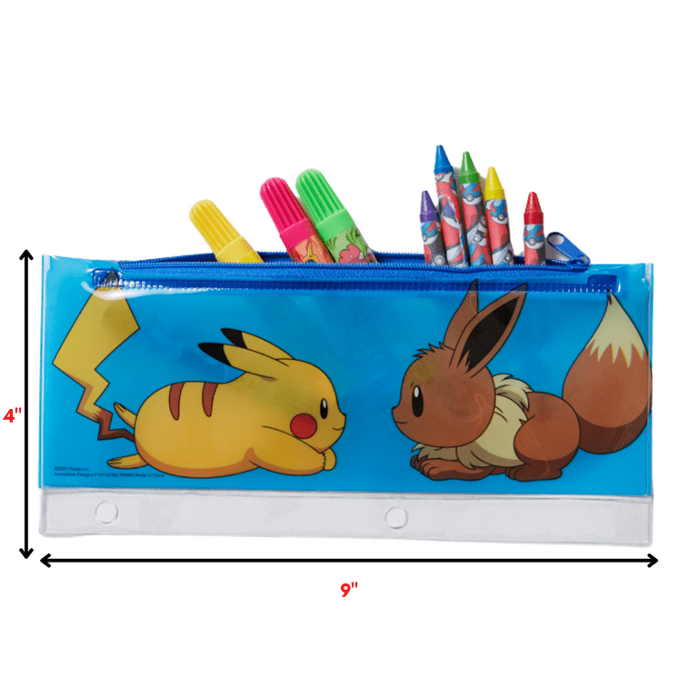 Pokemon Kids Coloring Art Set with Stickers and Stampers 