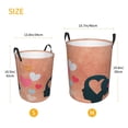 thumbnail image 6 of YFYANG Waterproof Laundry Hamper, Love Art Pattern Laundry Basket Oxford Fabric with Handle Foldable, S, 6 of 8