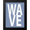 thumbnail image 2 of MacDowell, Jamie 12x14 Black Modern Framed Museum Art Print Titled - Wave Blue, 2 of 5