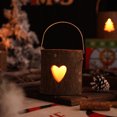 thumbnail image 2 of Christmas Wooden Candle Holder Set, Rustic Candle Cup with Candlestick, Aromatic Holiday Decoration for Table, Mantel & Gift – Ideal for Valentine’s Day, 2 of 5
