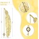 thumbnail image 3 of Marcador en forma de pluma de metal 11,4 * 2,3 cm, llave creativa de marcador retro dorado, 3 of 5