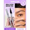 thumbnail image 2 of Lápiz para Cejas SHEGLAM Real Flow 2 en 1 Chocolate, 2 of 6