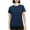 Navy, variant on fatyb Women's Basic T-Shirts Short Sleeve Loose Casual T Shirts Solid Color Round Neck Summer Tee Tops