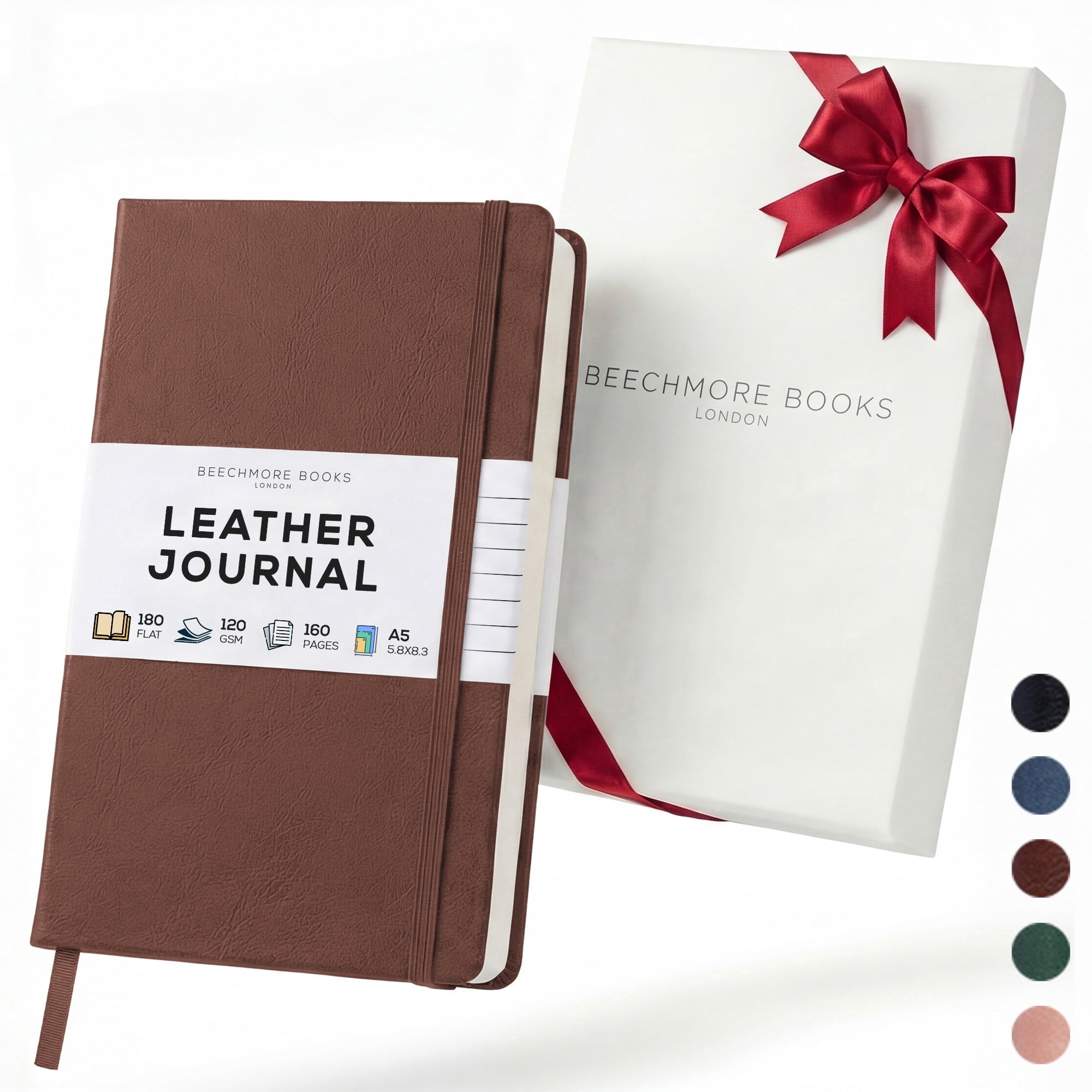 Cr Gibson MJ3A-9926 Small Italian Leatherette Ruled Journal