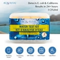 thumbnail image 3 of AquaVial Water Test Kit 4 Pack | Water Tester Detect E.Coli and Coliform Bacteria | Spa Hot Tub Pool Well Drinking Water Testing Kit | Professional Test Kit Made in Canada Highly Sensitive, 3 of 6