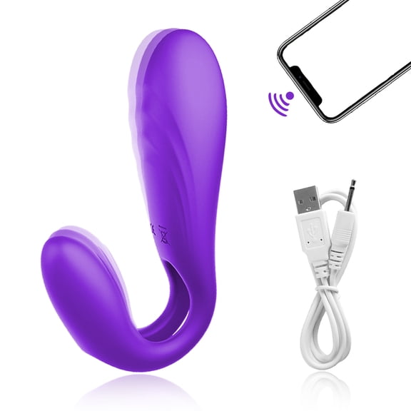 XBONP Couple Vibrator for Clitoral G Spot Vibrator with APP Remote Control, Wearable Internal Massager Panty Vibrator, Adult Sex Toys for Partner and Women