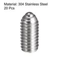 thumbnail image 3 of Unique Bargains M3 x 6mm 304 Stainless Steel Spring Hex Socket Ball Point Set Screws 20 Pack, 3 of 5