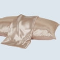 thumbnail image 2 of Great Bay Home 2-Pack Sateen Silk Microfiber Pillowcase  (Standard Pillowcase, Caramel), 2 of 6