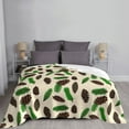 thumbnail image 2 of Upside Down Pinecone Idea Blanket, Fluffy Soft Cozy Blanket Flannel Plush Microfiber Couch Throw, Bedding, 40"x30", 2 of 7