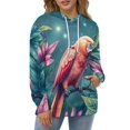 thumbnail image 4 of Parrot Tropical Paradise 3D Print Hoodie Men Women Autumn Thin Pullover Sweatshirt Vintage Streetwear Tops, 4 of 6