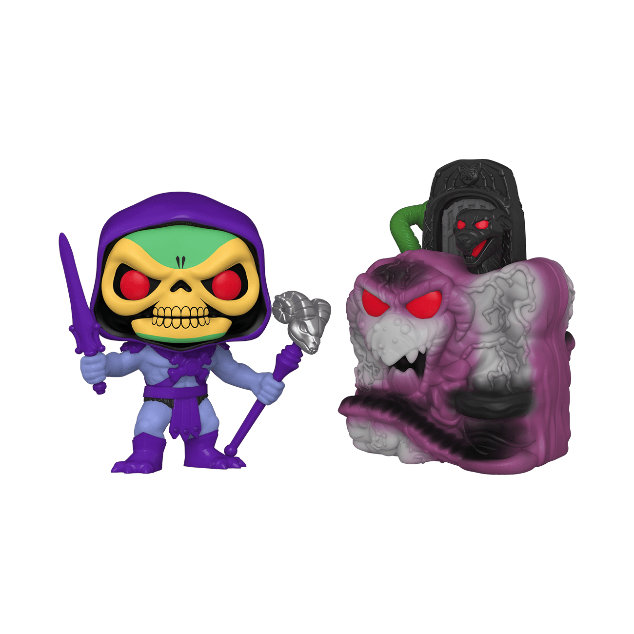Skeletor 2017, Toy NEU Masters of the Universe - Funko Hikari blue/purple 