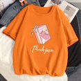 thumbnail image 1 of Camisetas 2023 de algodón para mujer, ropa Harajuku y2k, Kawaii, fresa, manga corta, 100%, 1 of 4
