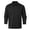 Noir, variante sur Polo pour Homme Adulte à Manches Longues, T-Shirt Polo à Boutons, Léger, Vêtements Noirs pour Hommes