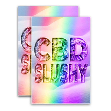 CBD Slushy (24" X 36") Vinyl Decal Only (Pack of 2) |Sign|Sticker|Poster