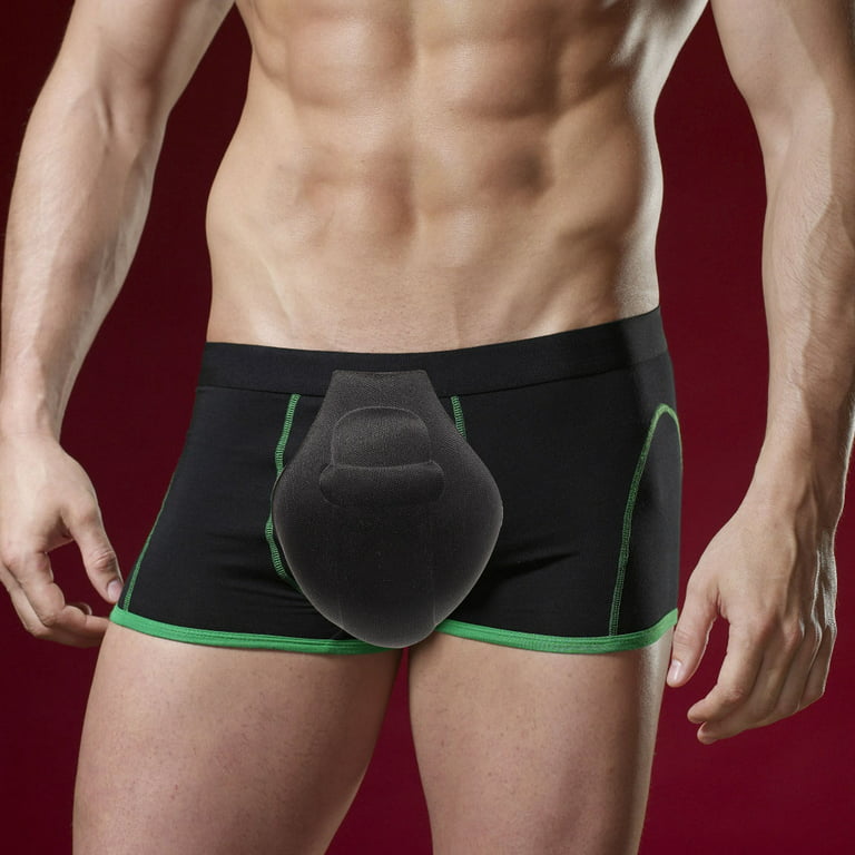 Mens bulge enhancing underwear 2Pcs Men Bulge Enhancer Cups Swimming Brief  Shorts Bulge Enhancer Pads Breathable Bulge Pads 