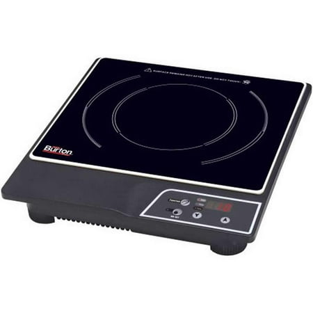 Max Burton 6000 Digital Choice Induction Cooktop with LCD Display and Touchpad Controls, 10 heat mode settings from 500W-1800W, 10 temperature mode settings in 25Â° increments from 140Â°F to