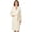 Cream, variant on Premium Womens Plush Robe, Super Soft Fuzzy Bathrobe, Cozy Spa Robe with Pockets for Women, S/M, Beige Cheetah